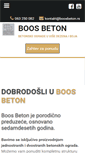 Mobile Screenshot of boosbeton.rs